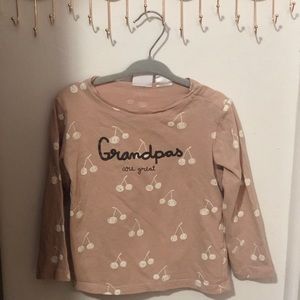 Zara girls long sleeve T-shirt  size 2